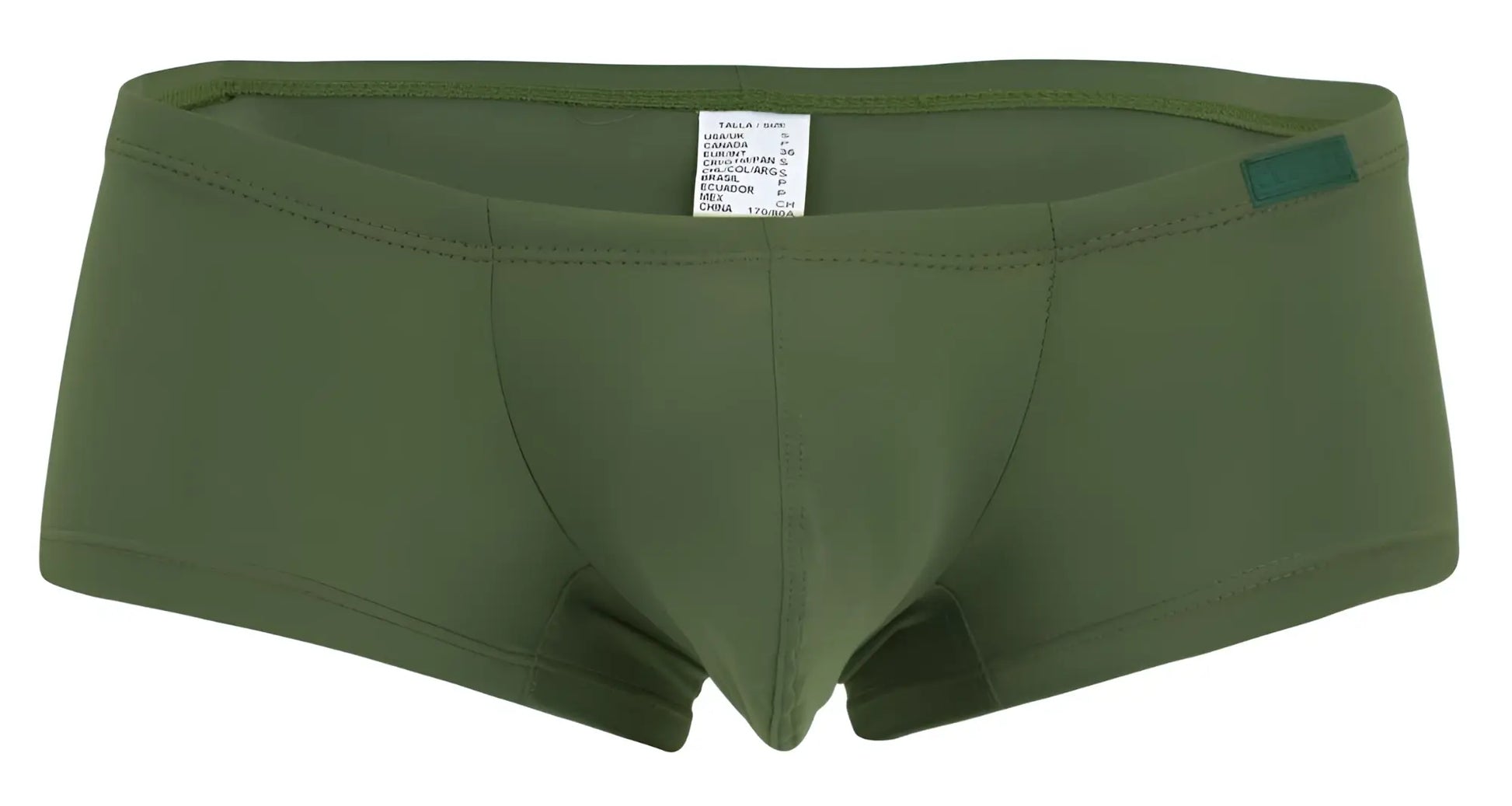 Olive green men’s briefs clever 229964 3pk australian latin trunks with smooth stretchy fabric and waistband seam detail