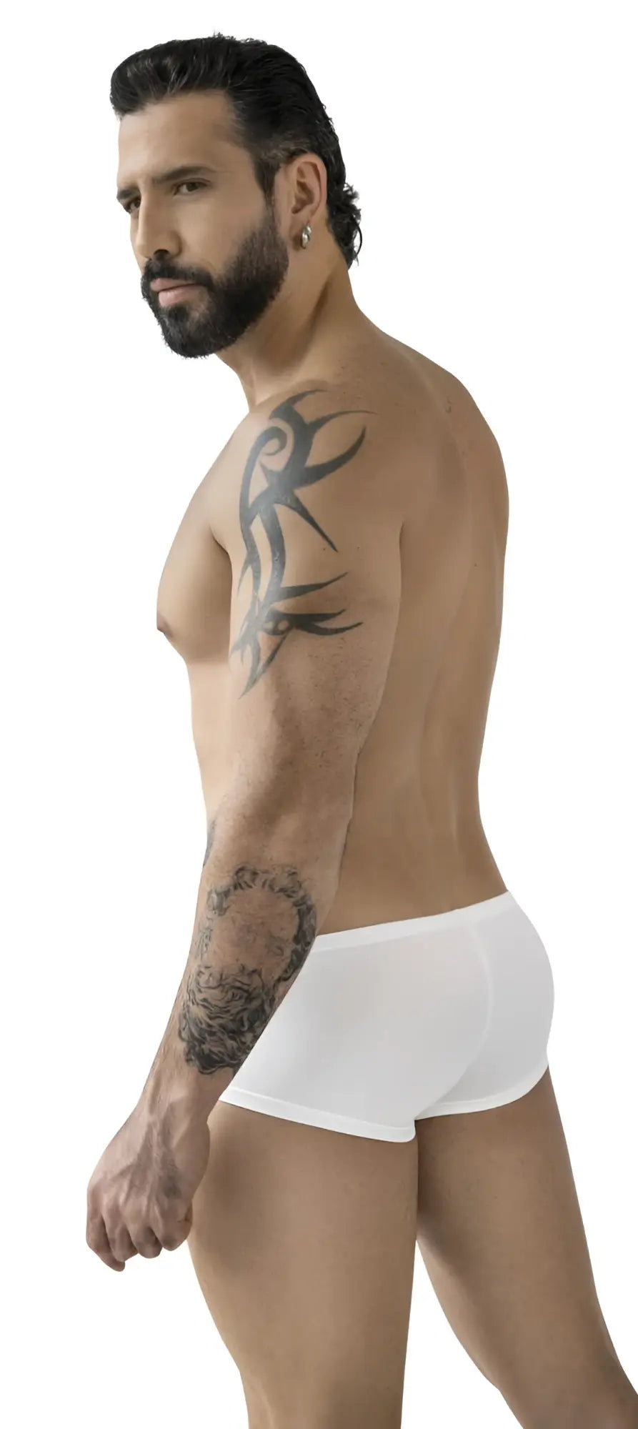 White briefs with a smooth form fitting design in clever 229964 3pk australian latin trunks multicolored set