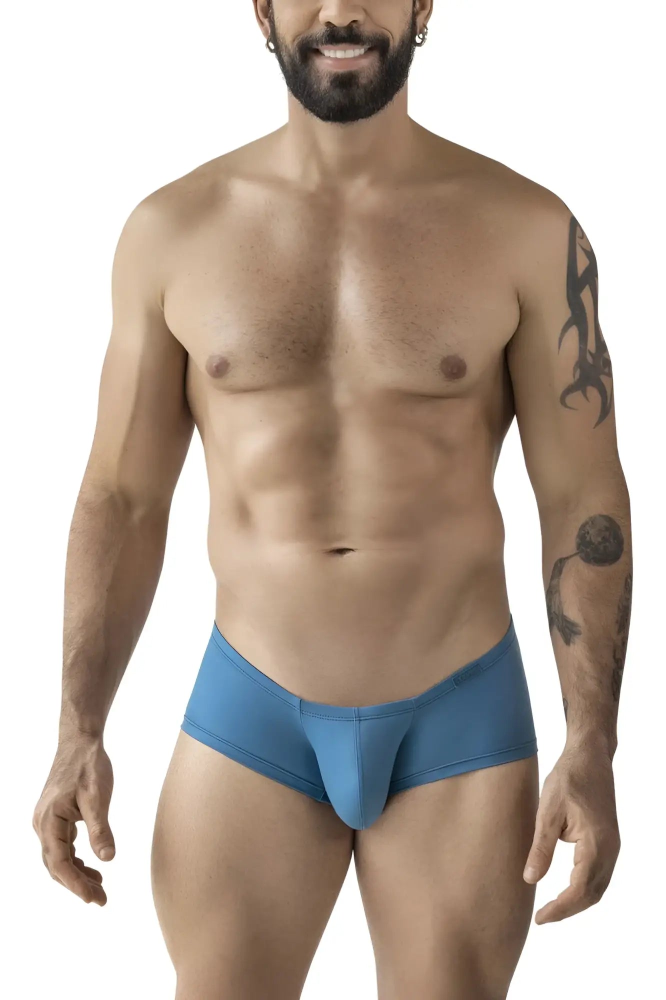 Blue clever 229965 3pk australian latin trunks with snug form-fitting design and multi-colored fabric