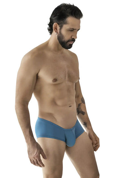 Blue men’s briefs clever 229965 3pk australian latin trunks with smooth form-fitting design in multi-colored fabric