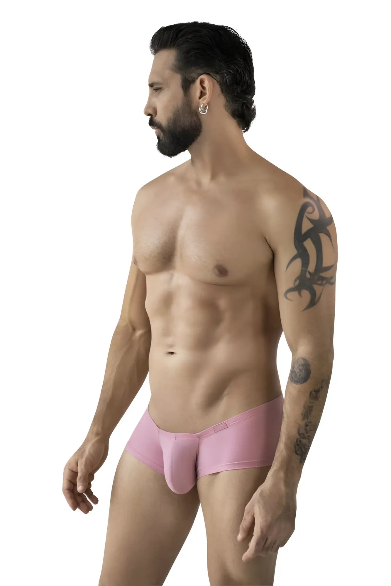 Pink men’s briefs from clever 229965 3pk australian latin trunks with smooth form fitting multi-colored design