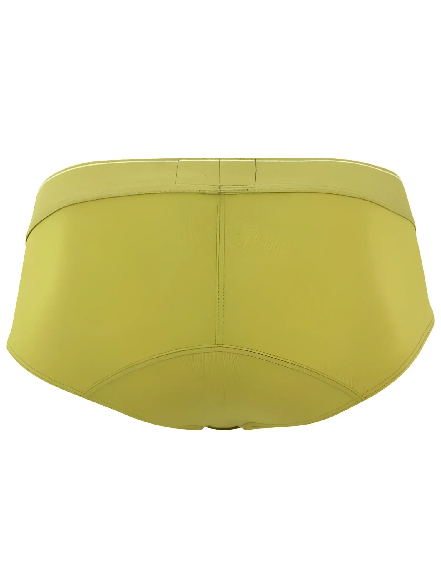 Clever 26012 atenea brief in solid yellow with smooth fabric finish and subtle seam detailing