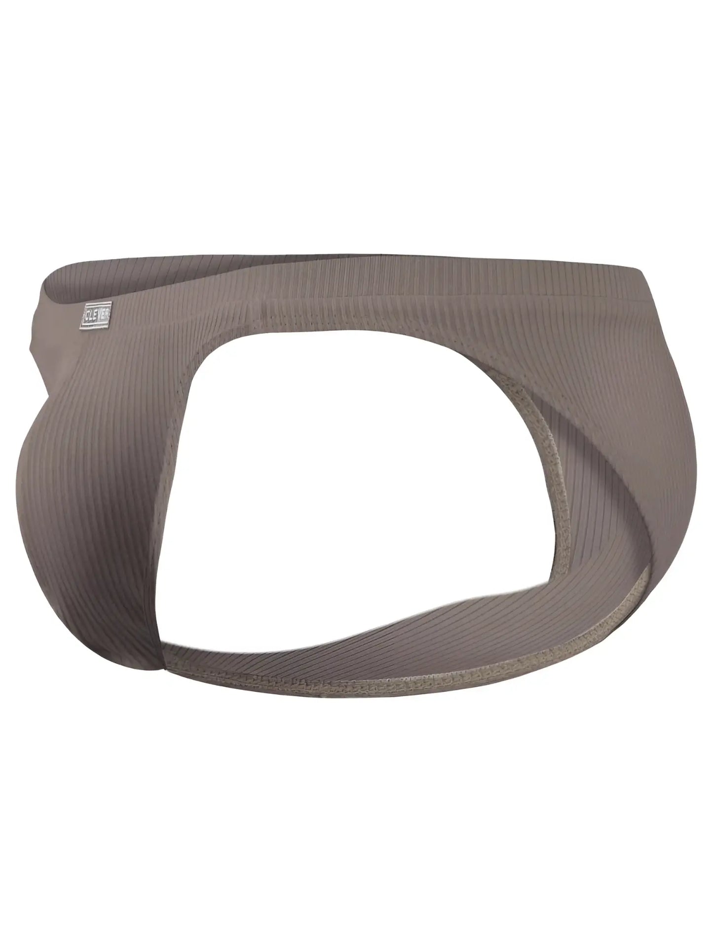 Gray ribbed cotton briefs with a sleek modern design from clever 26018 apolo bikini in sand color for stylish comfort