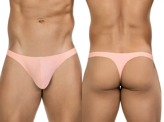 Pink mesh clever 26020 apolo thong with smooth seamless design in bold comfort and sleek style showing back side