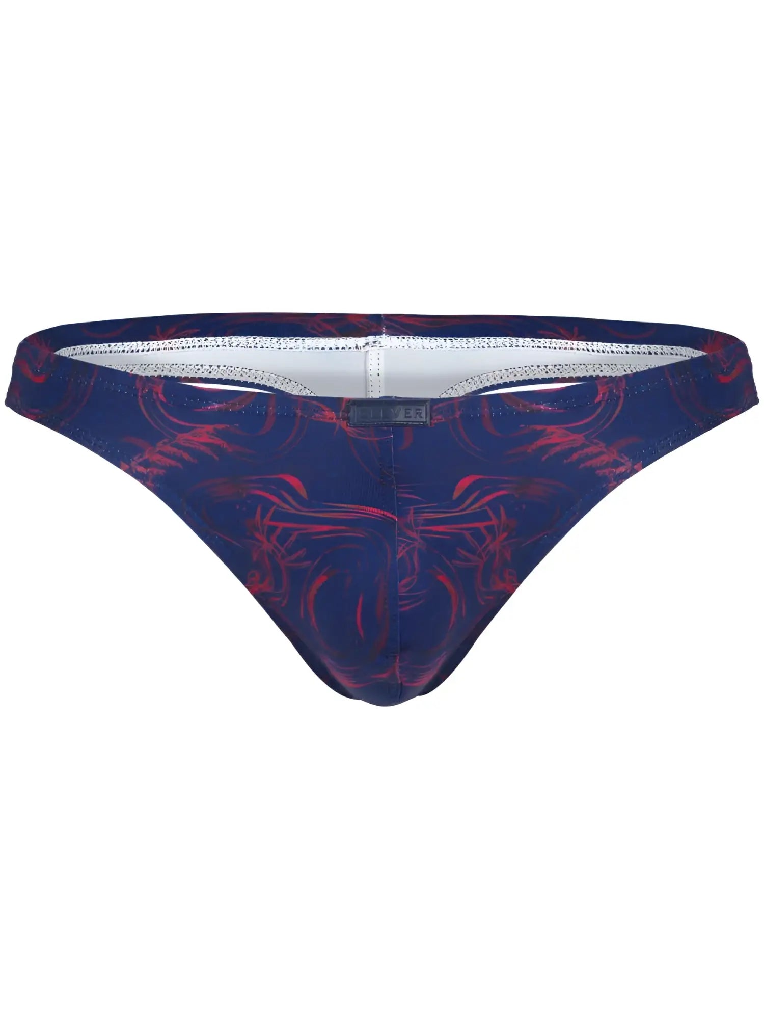 Dark blue and red patterned clever 26031 helion men’s briefs with sleek form-fitting design for ultimate comfort