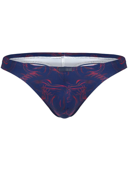 Dark blue and red patterned clever 26031 helion men’s briefs with sleek form-fitting design for ultimate comfort