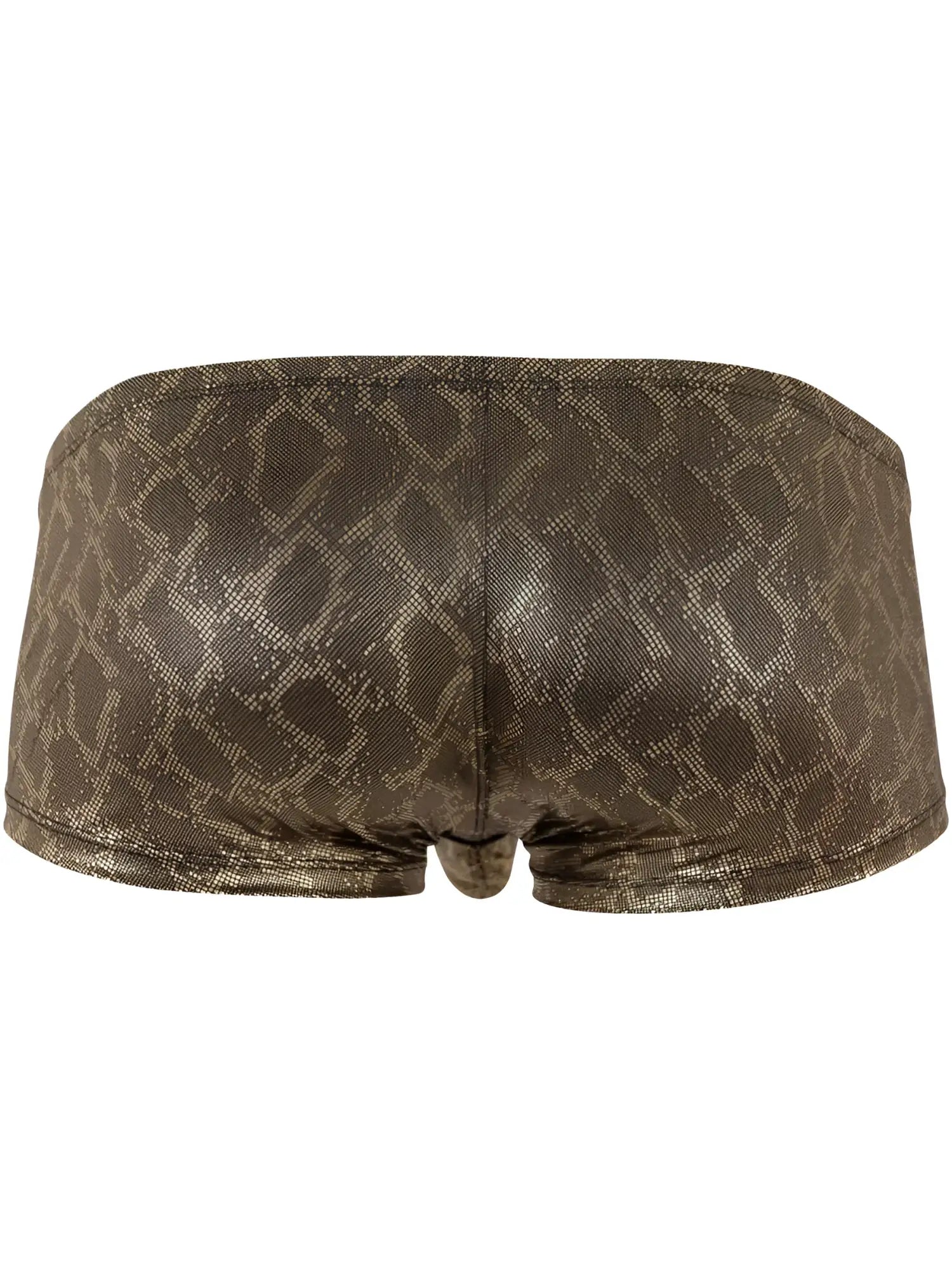Bronze-colored clever 26042 atlas trunks with shimmering snakeskin pattern and bold sophisticated gold metallic design