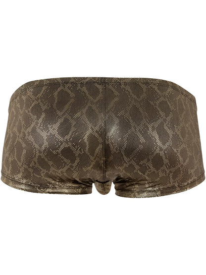 Bronze-colored clever 26042 atlas trunks with shimmering snakeskin pattern and bold sophisticated gold metallic design