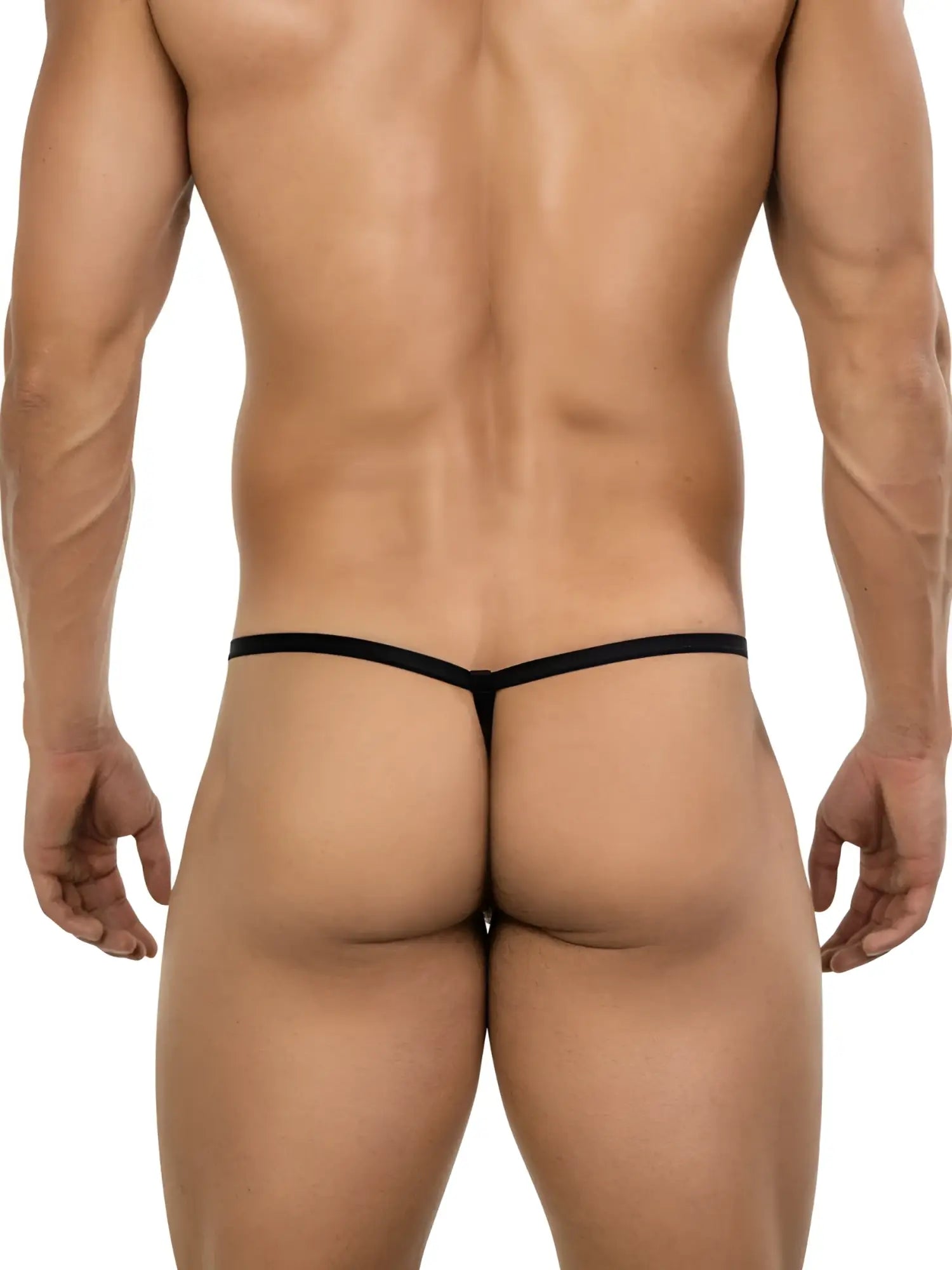 Black clever 26046 atlas g-string thong with thin seamless design in gold for bold sophisticated wear
