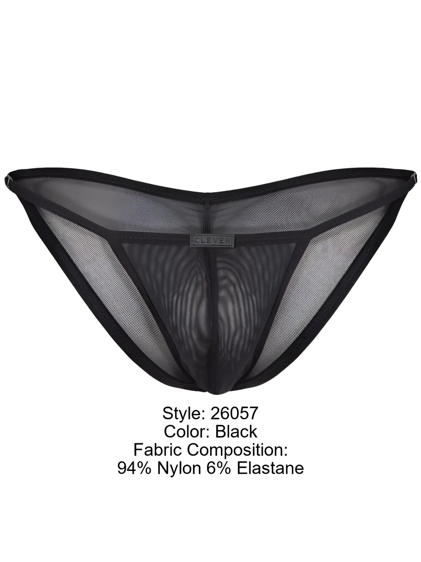 Black mesh thong bikini with 94 nylon 6 elastane in clever 26057 eos color black featuring sophisticated minimalism