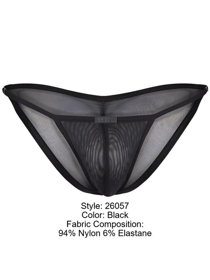 Black mesh thong bikini with 94 nylon 6 elastane in clever 26057 eos color black featuring sophisticated minimalism