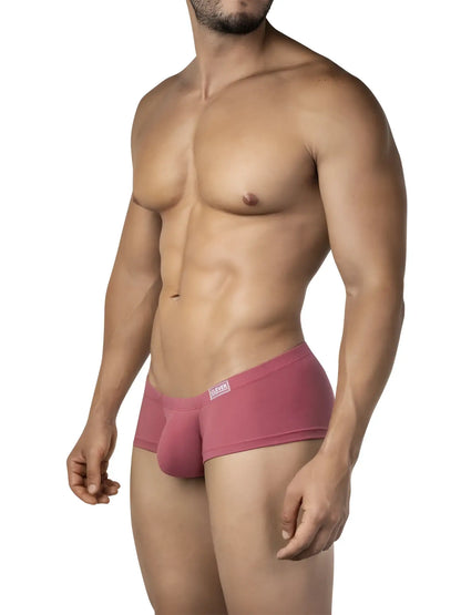 Pink clever 26066 australian latin trunks men’s briefs with snug fit and small brand tag on waistband in multi-colored set