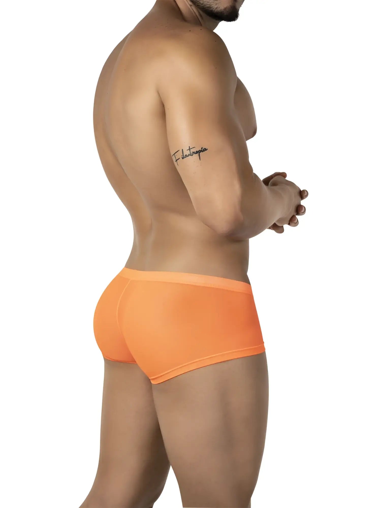Orange briefs from clever 26067 3pk australian latin trunks in smooth form-fitting fabric and multi-colored design