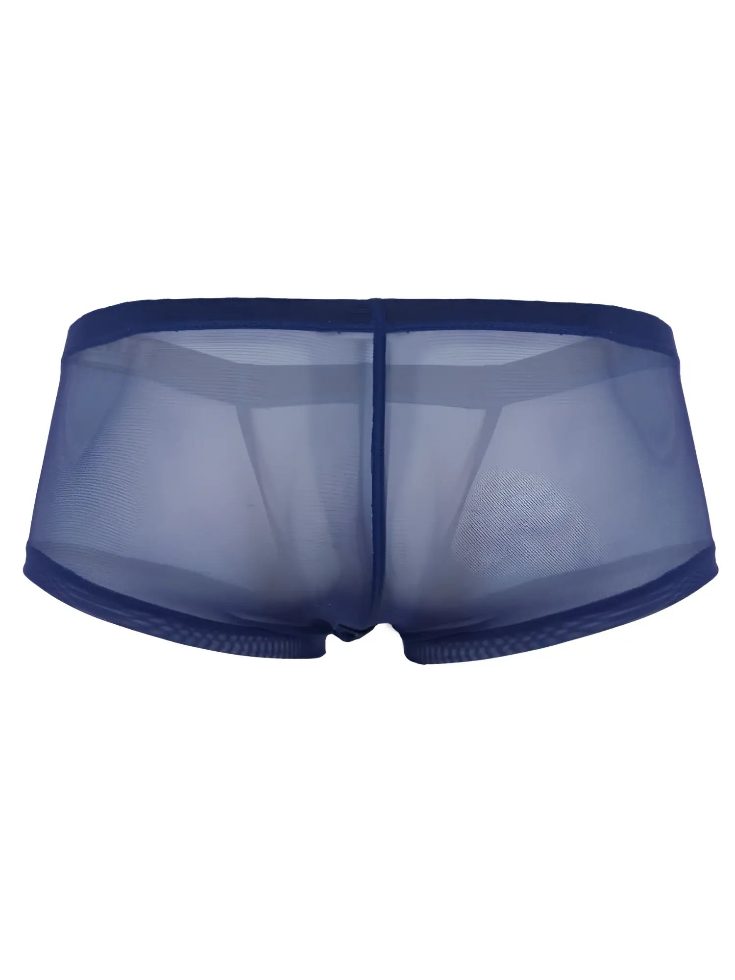 Navy blue sheer mesh briefs with solid waistband from clever 26067 3pk australian latin trunks multicolored set