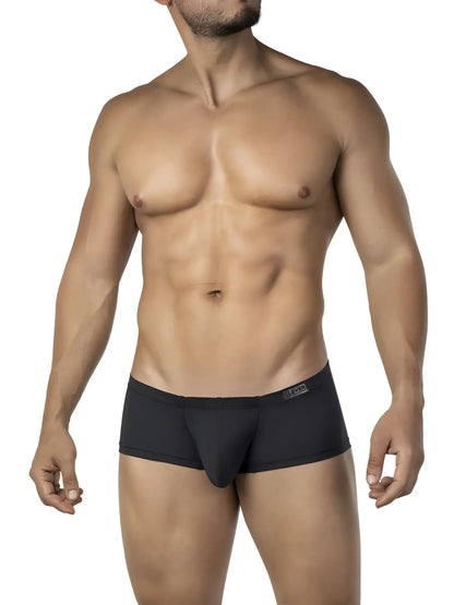 Black men’s briefs clever 26068 with sleek form-fitting design multi-colored australian latin trunks front view