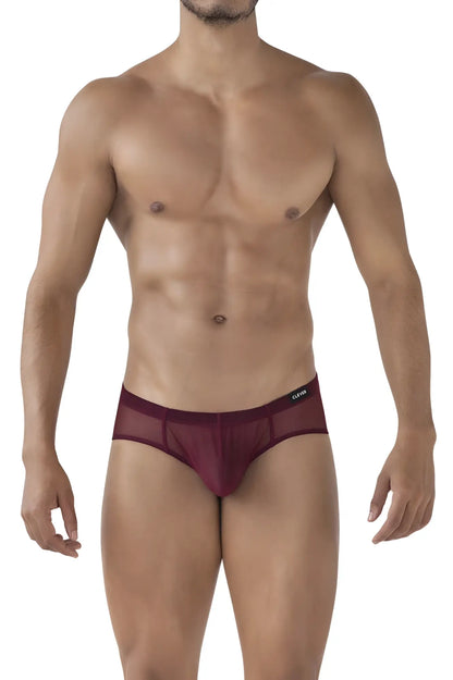 Maroon mesh briefs from clever 519962 3pk australian latin briefs with sleek design and subtle waistband logo