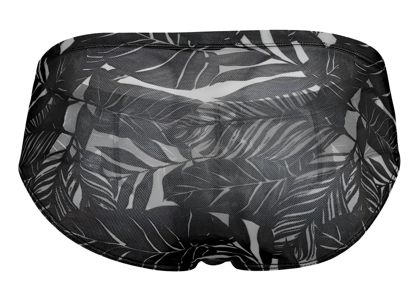 Black and white tropical leaf patterned mesh briefs from clever 519963 3pk australian latin briefs set