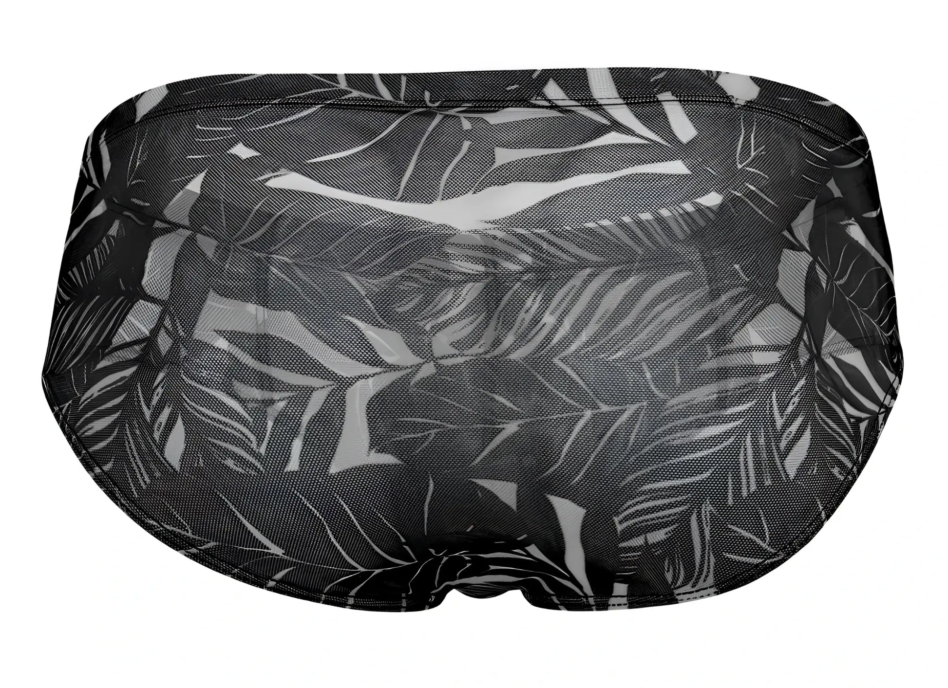 Black and white tropical leaf patterned mesh briefs from clever 519963 3pk australian latin briefs set