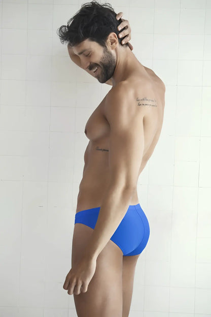 Bright blue form-fitting swim trunks from clever 519967 7pk briefs multicolored for comfortable activewear use