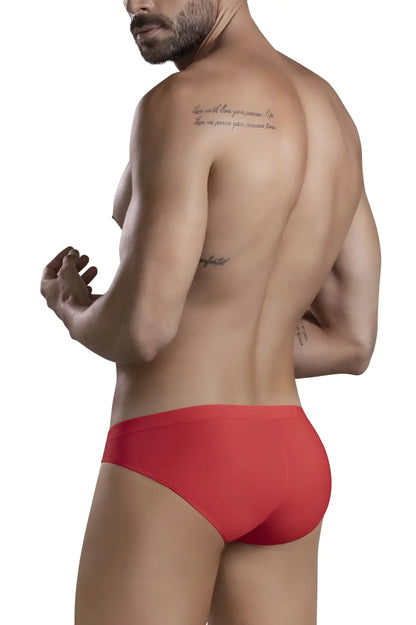 Red men’s briefs from clever 519967 7pk in multi-colored cotton for comfortable everyday wear