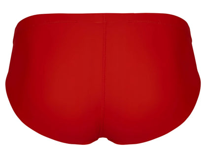 Solid red swim trunks from clever 519967 7pk briefs in multi-colored seamless smooth fabric finish