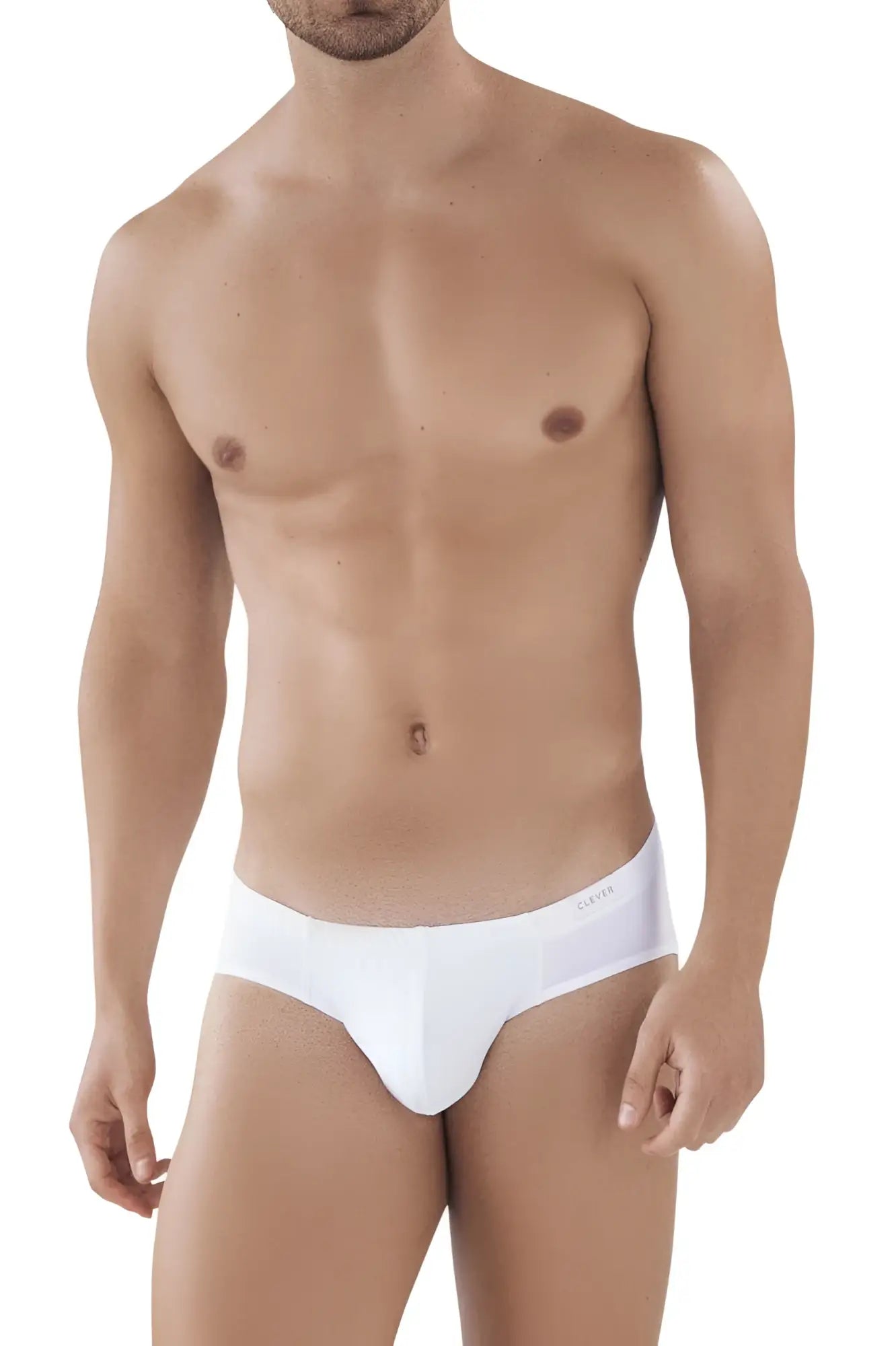 White Calvin Klein briefs Clever 5373 Australian Latin with smooth form-fitting design and comfortable fit