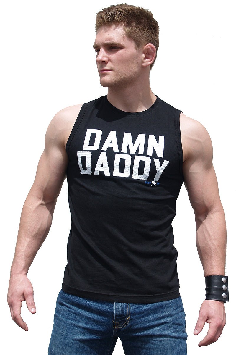 Ajaxx63 Daddy Graphic Sleeveless T-Shirt - Athletic Fit