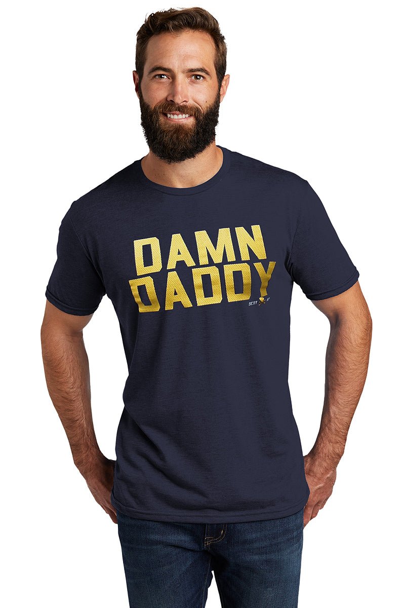 Ajaxx63 Daddy Graphic T-Shirt - Navy Tri-Blend