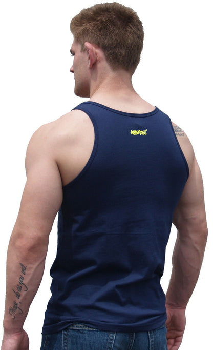 Ajaxx63 Daddy Graphic Tank Top - Navy