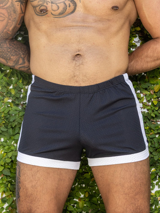 Little Boy Blue Design Dan Shorts - Black