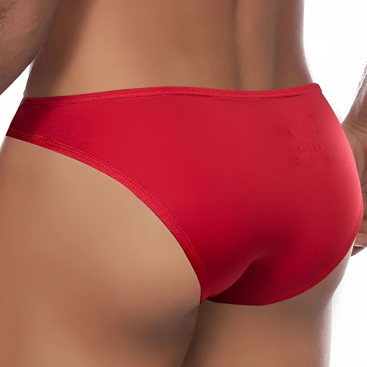 Daniel Alexander DA648 bikini brief in red with smooth texture, snug fit, and clean stitching