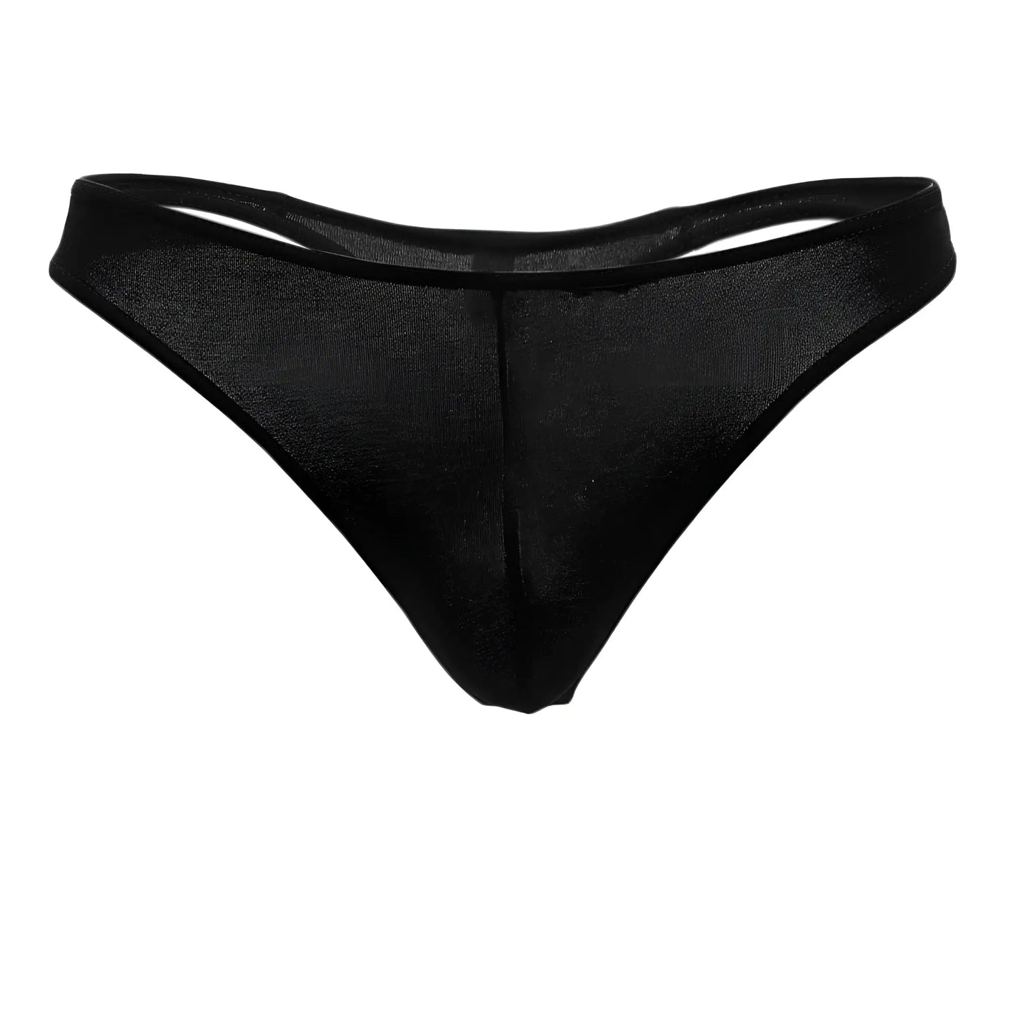 Black sheer mesh thong doreanse 1280-blk hang-loose with smooth form-fitting design shown from the back side