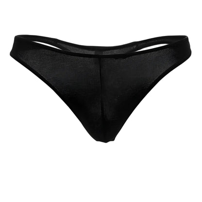 Black sheer mesh thong doreanse 1280-blk hang-loose with smooth form-fitting design shown from the back side