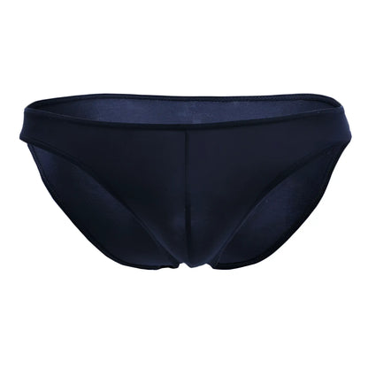 Doreanse 1281-nvy navy blue seamless bikini briefs with smooth form-fitting design front view