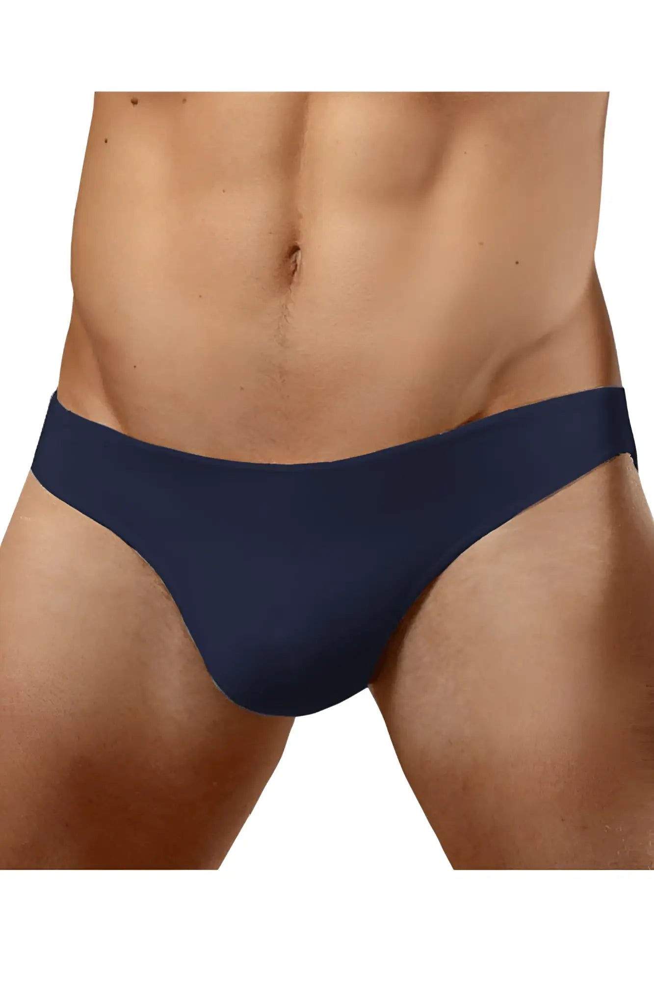 Doreanse 1281-nvy hang-loose bikini brief navy blue seamless cotton fabric for everyday comfort and support