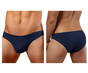 Navy blue doreanse 1281-nvy hang-loose bikini brief with smooth form-fitting design in breathable fabric