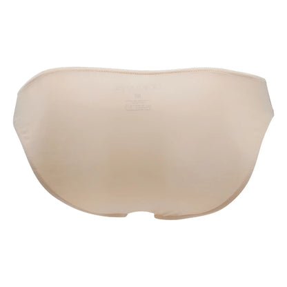 Doreanse 1281-TAN hang-loose bikini brief in tan with smooth stretchy fabric and seamless beige finish
