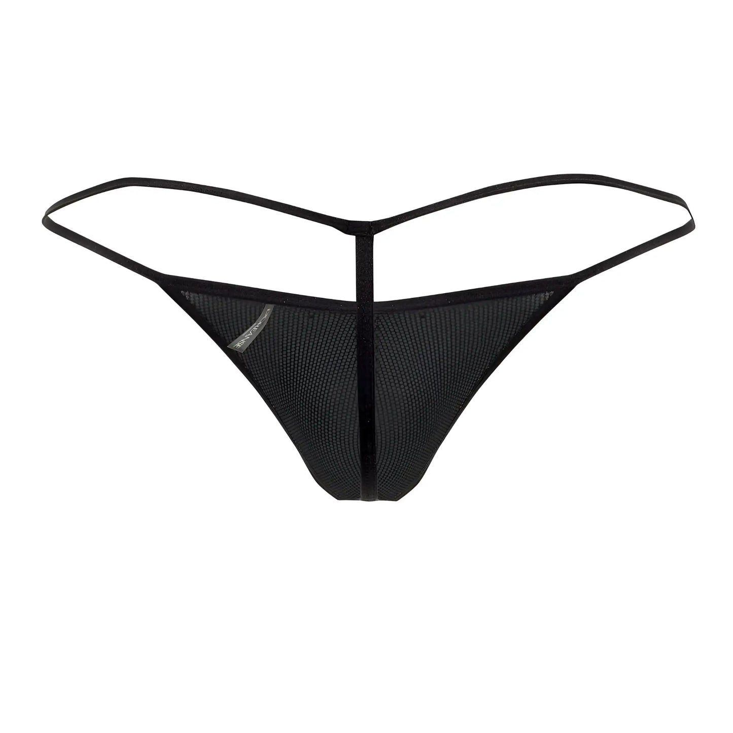 Black mesh thong with thin sleek straps and central seam from Doreanse 1300-CLB Disco Thongs color circuit