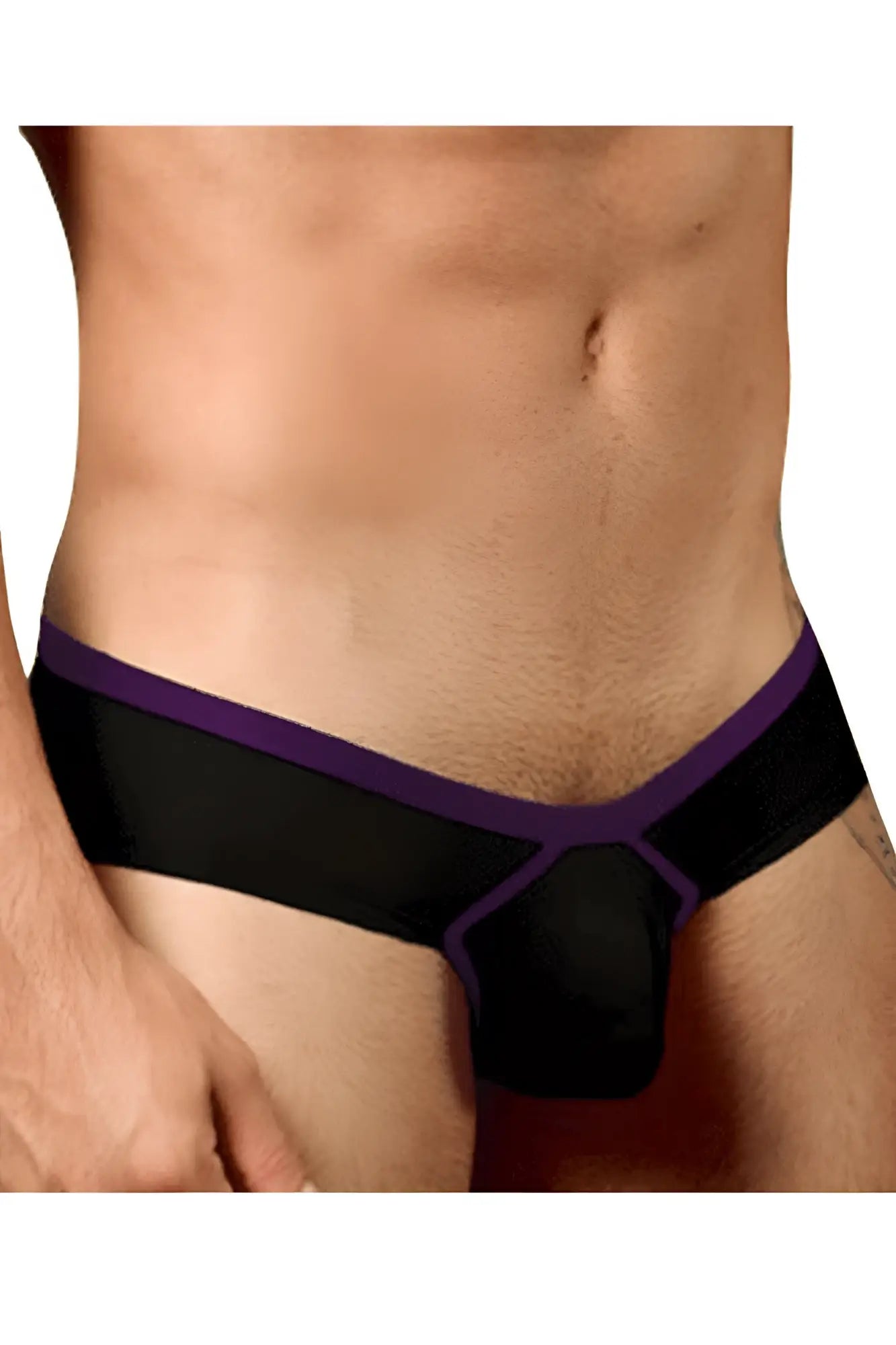 Doreanse 1377-BLK boost cheeky brief in black with sleek form-fitting design for men