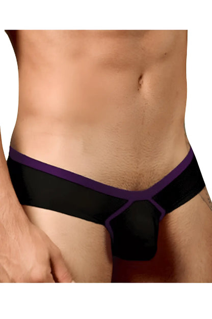 Doreanse 1377-BLK boost cheeky brief in black with sleek form-fitting design for men