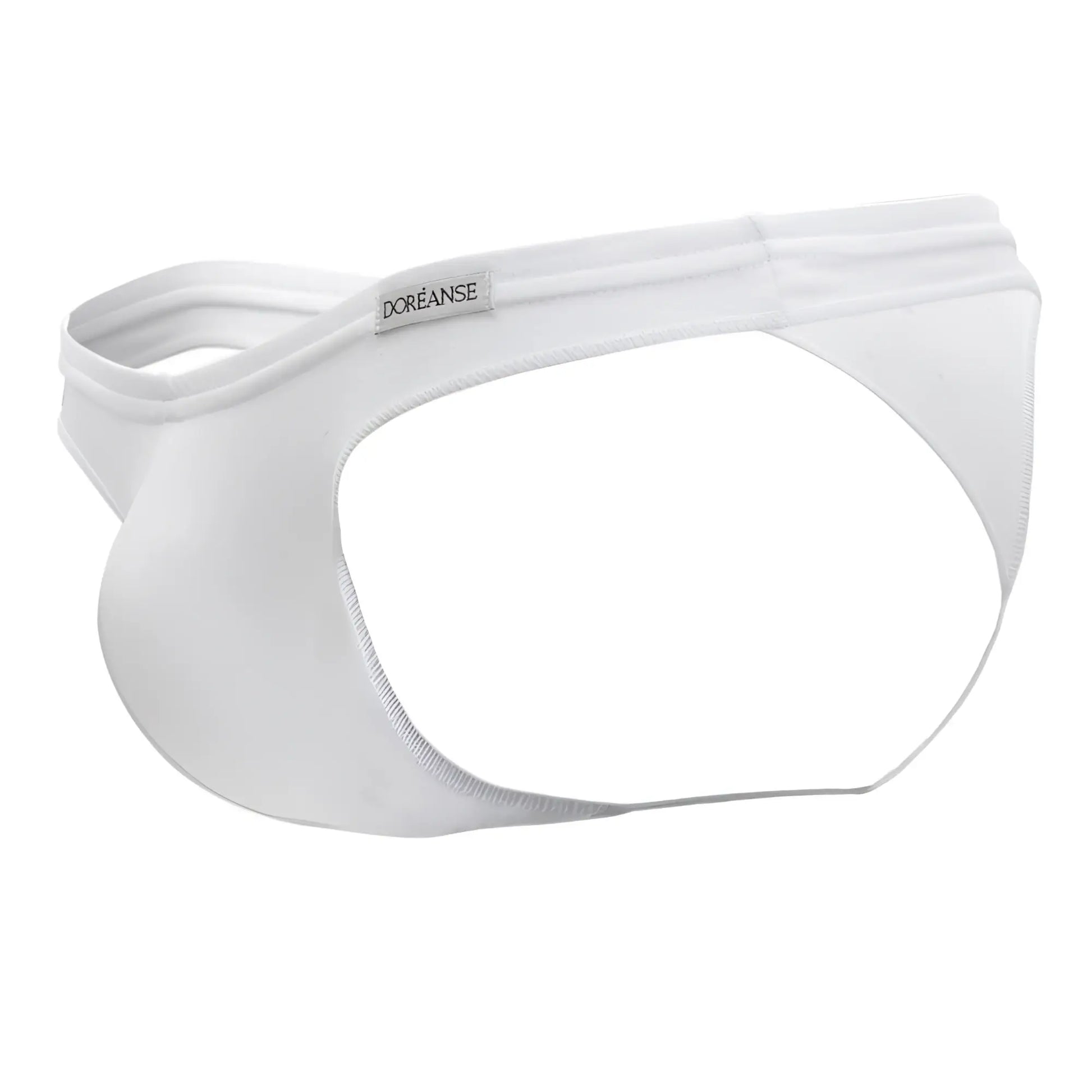 White doreanse 1392-wht euro thong men’s briefs with smooth form-fitting design and elastic waistband