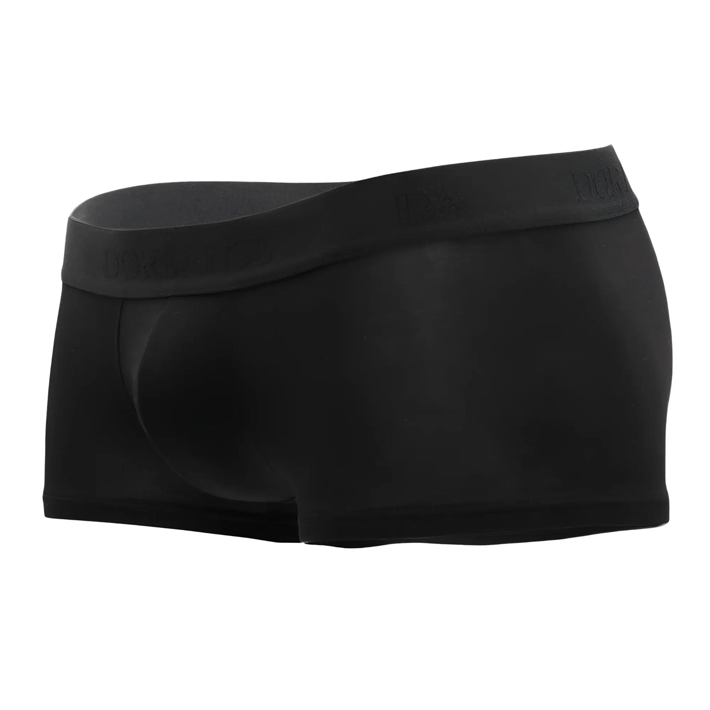 Black doreanse 1760 blk low-rise trunk men’s briefs with smooth form-fitting fabric and elastic waistband with branding