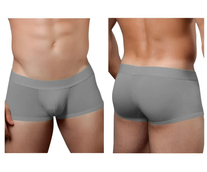 Doreanse 1760-GRY low-rise gray men’s briefs with smooth fabric, form-fitting design, and elastic waistband
