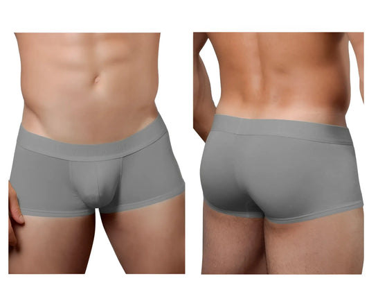 Doreanse 1760-GRY low-rise gray men’s briefs with smooth fabric, form-fitting design, and elastic waistband