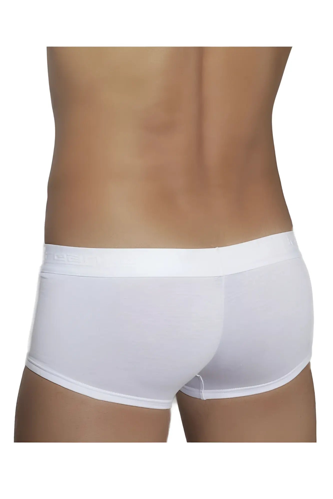 Doreanse 1760-WHT white low-rise men’s briefs with smooth form-fitting design and subtle logo on waistband