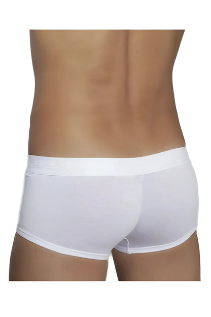 Doreanse 1760-WHT white low-rise men’s briefs with smooth form-fitting design and subtle logo on waistband