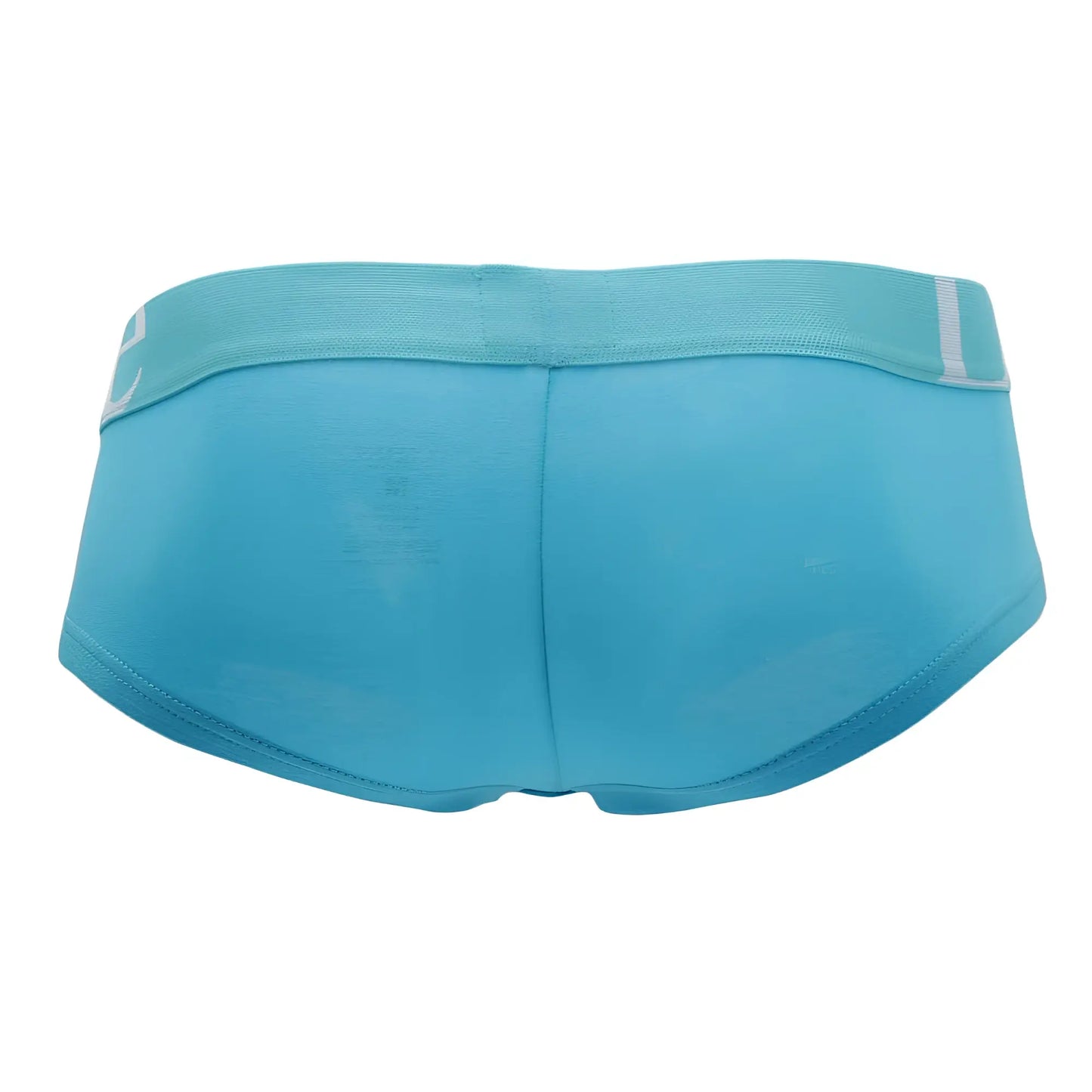 Doreanse 1779-trq pouch mini trunk turquoise light blue men’s briefs with elastic waistband and white stripe detail