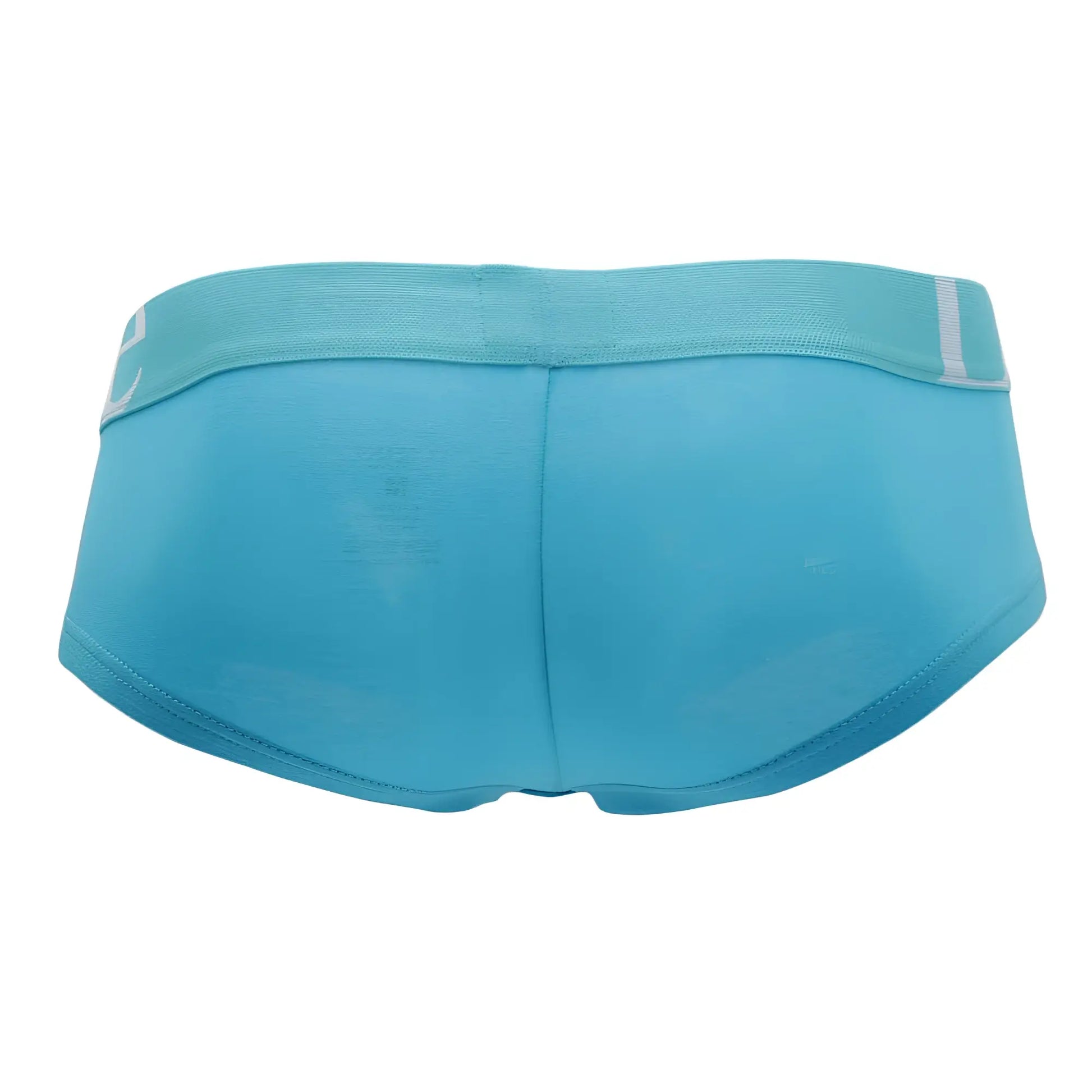 Doreanse 1779-trq pouch mini trunk turquoise light blue men’s briefs with elastic waistband and white stripe detail