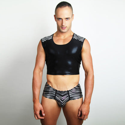 downundergear Herren Activator - Africana Cropped Muscle-Tanktop