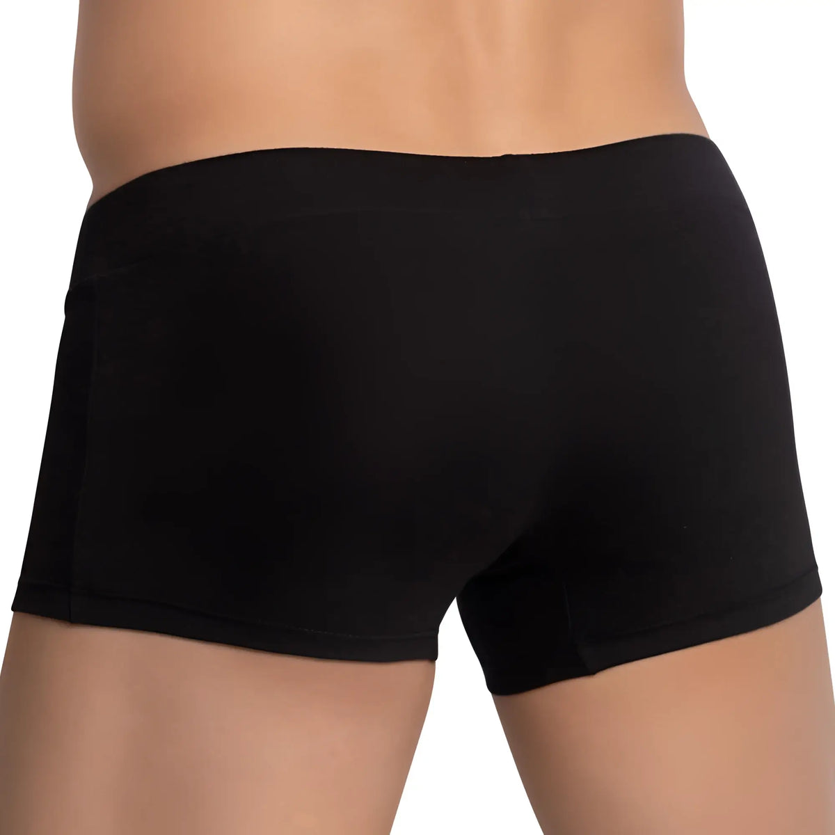 Black Edipous EDG032 boxer trunk briefs with smooth form-fitting design and elastic waistband for comfortable wear